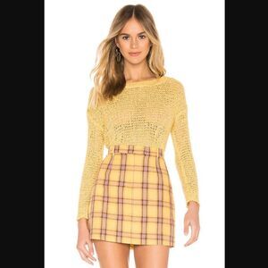NWT Revolve x BB Dakota Nice Knits Sweater in Citrus | Size S